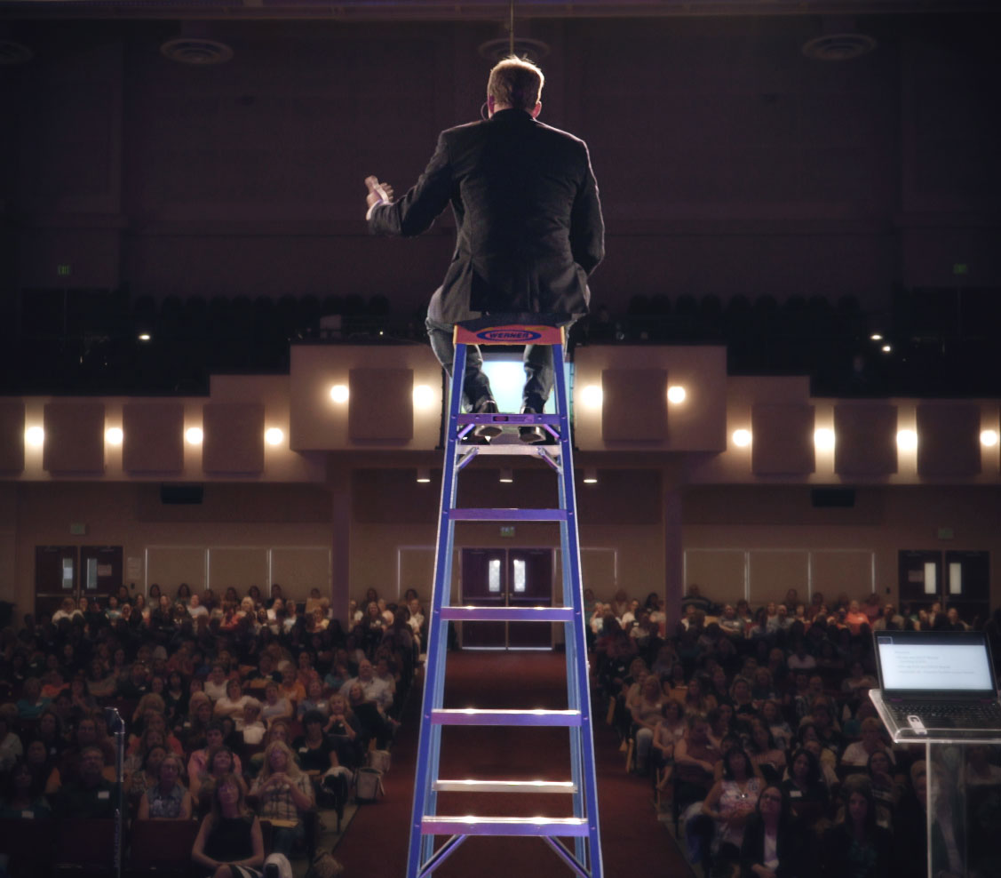 Kenyon Salo Speaking On Ladder 1 Kenyon Salo Speaking On Ladder 1